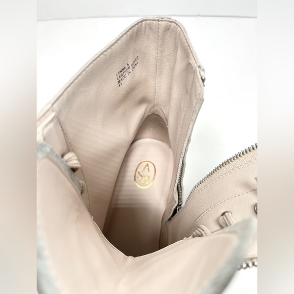 NEW! ASH Lynne Leather Booties moto combat boots - Picture 7 of 11